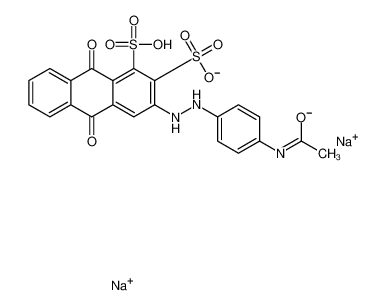 33340-33-9 structure, C22H15N3Na2O9S2