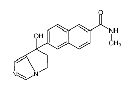 6-(7-hydroxy-5,6-dihydropyrrolo[1,2-c]imidazol-7-yl)-N-methylnaphthalene-2-carboxamide 426219-18-3