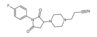 3-{4-[1-(4-Fluorophenyl)-2,5-dioxo-3-pyrrolidinyl]-1-piperazinyl} propanenitrile