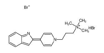 3-[4-(1H-indol-2-yl)pyridin-1-ium-1-yl]propyl-trimethylazanium,dibromide 21199-47-3