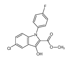 methyl 5-chloro-1-(4-fluorophenyl)-3-hydroxy-1H-indol-2-carboxylate 138900-12-6