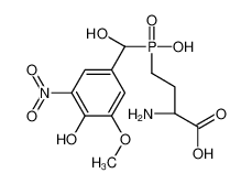 (2S)-2-Amino-4-{hydroxy[hydroxy(4-hydroxy-3-methoxy-5-nitrophenyl )methyl]phosphoryl}butanoic acid 936234-43-4