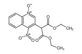 diethyl 2-(4-nitro-1-oxidoquinolin-1-ium-3-yl)propanedioate 1100-20-5