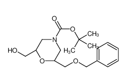 tert-butyl (2S,6R)-2-(benzyloxymethyl)-6-(hydroxymethyl)morpholin e-4-carboxylate 1093085-90-5