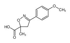 5-Isoxazolecarboxylic acid, 4,5-dihydro-3-(4-methoxyphenyl)-5-methyl- 878427-26-0