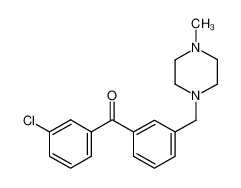 (3-chlorophenyl)-[3-[(4-methylpiperazin-1-yl)methyl]phenyl]methanone 898788-62-0