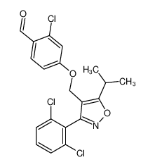 2-氯-4-[[3-(2,6-二氯苯基)-5-(1-甲基乙基)-4-异噁唑]甲氧基]-苯甲醛