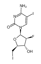 105281-03-6 structure, C9H10FI2N3O3