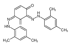 (2E,6Z)-2,6-bis[(2,4-dimethylphenyl)hydrazinylidene]cyclohex-4-ene-1,3-dione 5863-44-5