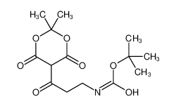 tert-butyl N-[3-(2,2-dimethyl-4,6-dioxo-1,3-dioxan-5-yl)-3-oxopropyl]carbamate 865364-92-7