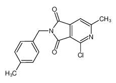 4-chloro-6-methyl-2-[(4-methylphenyl)methyl]pyrrolo[3,4-c]pyridine-1,3-dione 261363-76-2