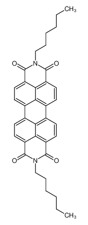N,N'-di(1-hexyl)perylene-3,4:9,10-bis(dicarboximid)