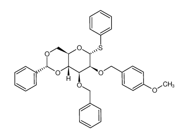 159353-70-5 spectrum, phenyl 2-O-p-methoxybenzyl-3-O-benzyl-4,6-O-benzylidene-1-deoxy-1-thio-α-D-mannopyranoside