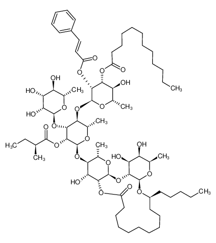 1020197-09-4 structure, C72H116O25