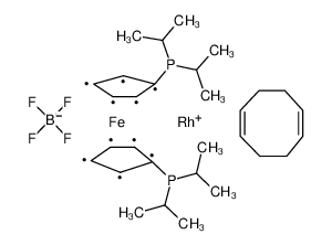 1,1'-双(二异丙基膦)二茂铁(1,5-环辛二烯)RHODIUM (I) TETRAFLUOROBORATE