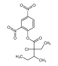 (2,4-dinitrophenyl) 2-chloro-2-ethyl-3-methylpentanoate 2183-38-2