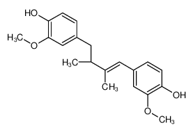 4-[(Z,2R)-4-(4-hydroxy-3-methoxyphenyl)-2,3-dimethylbut-3-enyl]-2-methoxyphenol 500-40-3