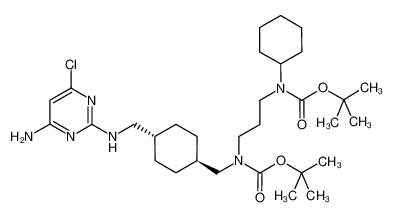 N-[[反式-4-[[(4-氨基-6-氯-2-嘧啶基)氨基]甲基]环己基]甲基]-N-[3-[环己基[(1,1-二甲基乙氧基)羰基]氨基]丙基]氨基甲酸 1,1-二甲基乙基酯