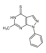 6-甲基-1-苯基-1,5-二氢-4H-吡唑并[3,4-d]嘧啶-4-硫酮