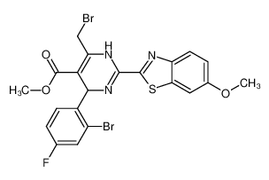 1571218-00-2 structure, C21H16Br2FN3O3S