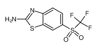6-(trifluoromethylsulfonyl)-1,3-benzothiazol-2-amine 325-83-7