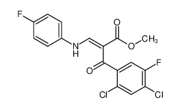 methyl 2-(2,4-dichloro-5-fluorobenzoyl)-3-(4-fluoroanilino)prop-2-enoate 176637-98-2