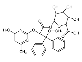 (2S,3S,4S,5R,6S)-6-[(2S)-2-(4,6-dimethylpyrimidin-2-yl)oxy-3-methoxy-3,3-diphenylpropanoyl]oxy-3,4,5-trihydroxyoxane-2-carboxylic acid 1106685-58-8