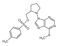 [1-(6-methylsulfanylpurin-9-yl)pyrrolidin-2-yl]methyl 4-methylbenzenesulfonate