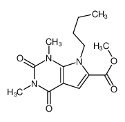 methyl 7-butyl-1,3-dimethyl-2,4-dioxo-pyrrolo[2,3-d]pyrimidine-6- carboxylate 1086386-32-4