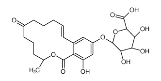 (3S,11E)-3,4,5,6,7,8,9,10-八氢-16-羟基-3-甲基-1,7-二氧代-1H-2-苯并氧杂环十四烷-14-基 beta-D-吡喃葡糖苷酸