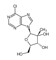 6-Chloro-9-(2-C-methyl-β-D-ribofuranosyl)-9H-purine 205171-05-7