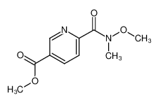 364626-74-4 methyl 6-(N-methoxy-N-methylcarbamoyl)pyridine-3-carboxylate