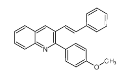 1021864-98-1 spectrum, 2-(4-methoxyphenyl)-3-styrylquinoline