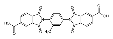 2-[4-(5-carboxy-1,3-dioxoisoindol-2-yl)-3-methylphenyl]-1,3-dioxoisoindole-5-carboxylic acid 114731-67-8