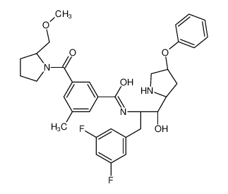 845972-20-5 structure, C34H39F2N3O5