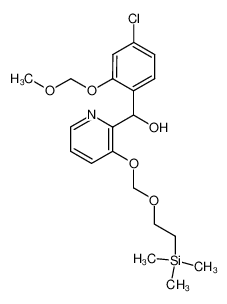 201748-40-5 (4-Chloro-2-methoxymethoxy-phenyl)-[3-(2-trimethylsilanyl-ethoxymethoxy)-pyridin-2-yl]-methanol