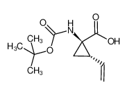 Cyclopropanecarboxylic acid, 1-[[(1,1-dimethylethoxy)carbonyl]amino]-2-ethenyl-, (1R,2S)-rel- 213316-50-8