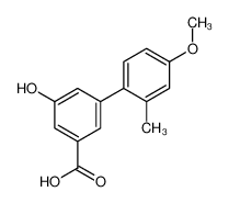 3-hydroxy-5-(4-methoxy-2-methylphenyl)benzoic acid 1261931-83-2