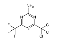 4-(Trichloromethyl)-6-(trifluoromethyl)-1,3,5-triazin-2-amine