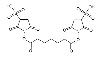 1-[7-(2,5-dioxo-3-sulfopyrrolidin-1-yl)oxy-7-oxoheptanoyl]oxy-2,5-dioxopyrrolidine-3-sulfonic acid 215597-92-5