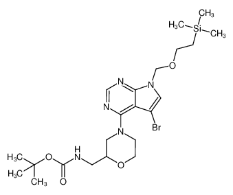 1034769-74-8 structure, C22H36BrN5O4Si