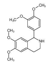 1-(3',4'-dimethoxyphenyl)-6,7-dimethoxy-1,2,3,4-tetrahydroisoquinoline 15547-55-4