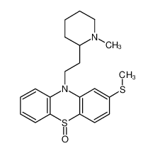 10-[2-(1-methylpiperidin-2-yl)ethyl]-2-methylsulfanylphenothiazine 5-oxide 7776-05-8