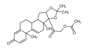 16|A,17,21-Trihydroxy-pregna-1,4,9(11)-triene-3,20-dione Cyclic 16,17-Acetate with Acetone 25092-28-8