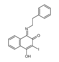 571166-63-7 Z,E-3-iodo-4-hydroxy-1[(2-phenylethyl)imino]-2-naphthalenone