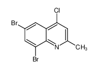 4-氯-6,8-二溴-2-甲基喹啉