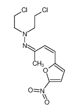 2-chloro-N-(2-chloroethyl)-N-[(E)-[(E)-4-(5-nitrofuran-2-yl)but-3-en-2-ylidene]amino]ethanamine 19819-41-1