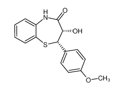 (2S-cis)-(+)-2,3-Dihydro-3-hydroxy-2-(4-methoxyphenyl)-1,5-benzothiazepin-4(5H)-one 42399-49-5