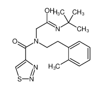 N-[2-(2-Methylphenyl)ethyl]-N-{2-[(2-methyl-2-propanyl)amino]-2-o xoethyl}-1,2,3-thiadiazole-4-carboxamide