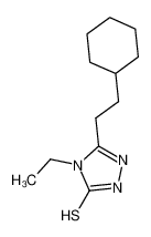 5-(2-环己基乙基)-4-乙基-4H-1,2,4-噻唑-3-硫醇